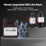 ELEGOO 3D Printer ABS-Like Resin, 2000g Grey