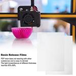 2Pcs FEP Release Films for 3D Printer, LCD 140 x 200mm Resin Accessories, 0.15‑0.2mm Thick Optical Grade Film with High Temperature Resistance and Chemical Inert for Easy Demolding