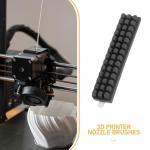 ULTECHNOVO 3pcs High-Temperature Silicone Nozzle Cleaning Brush Kit for 3D Printer Extruder Maintenance and Print Bed Cleaning with Multi-Size Wire Brushes, Resin Printer Compatible