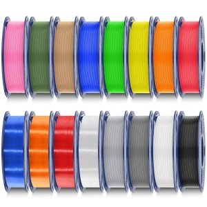 16-Pack SUNLU 1.75mm PLA Filament Bundle
