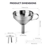 ELEGOO Stainless Steel Funnel for Resin 3D Printers