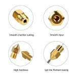 25PCS MK8 Brass Nozzles for Ender 3 Printers
