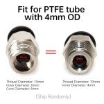 PC4-M10 Pneumatic Connector for Bowden Tubes (10pcs)