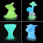 Glow-in-the-Dark PLA Filament Bundle - 4 Pack