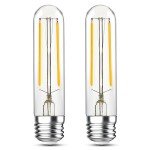 LED Tubular Light Bulbs, Dimmable Vintage Style