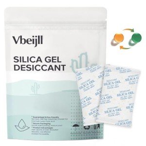Silica Gel Packets - 50 Pcs Rechargeable Moisture Absorbers