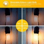 DAYBETTER Vintage Dimmable LED Edison Bulbs 4-Pack