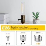 LED Tubular Light Bulbs, Dimmable Vintage Style