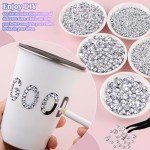 25000Pcs Flatback Rhinestones with Tweezers and Glue