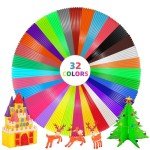 32 Color 3D Pen Filament Refills - 320ft Each