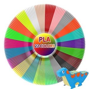 22 Colors PLA Filament for 3D Pens - 220 Feet