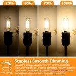 Dimmer-Compatible LED Bulbs for Chandeliers - 6 Pack
