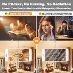 Dimmer-Compatible LED Bulbs for Chandeliers - 6 Pack