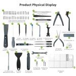 Comprehensive 74-Piece 3D Printer Tool Kit