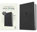 NLT Large Print Thinline Bible - Black LeatherLike