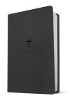 NLT Large Print Thinline Bible - Black LeatherLike