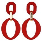 Colorful Geometric Acrylic Earrings for Women