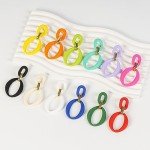 Colorful Geometric Acrylic Earrings for Women