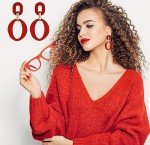 Colorful Geometric Acrylic Earrings for Women