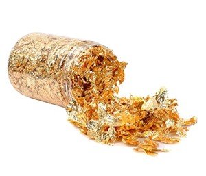 Metallic Gold Foil Flakes for Crafts & Art