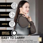 Cute Alphabet Initial Keychain - K - Black