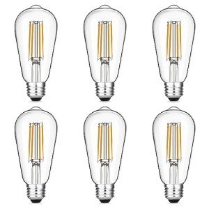 Vintage Edison LED Bulbs Pack of 6