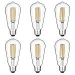 Vintage Edison LED Bulbs Pack of 6