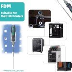 3D Printer Nozzle Cleaning Tool with Removable Needle