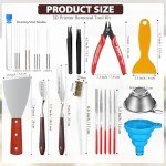 25-Piece 3D Printer Tool Kit and Accessories