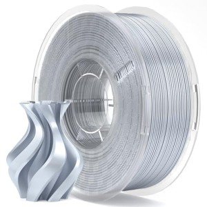Silk PLA Filament 1.75mm Silver Grey, 1KG