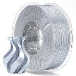 Silk PLA Filament 1.75mm Silver Grey, 1KG