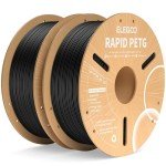 ELEGOO 1.75mm Black PETG Filament 2KG