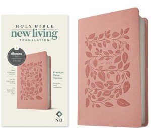 NLT Premium Thinline Bible with Filament (Dusty Pink)