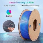 3Dgenius Silk PLA Filament - Triple Color 1.75mm