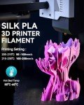 SUNLU Silk PLA Filament 1.75mm - Silver 1KG