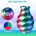 Silk Tri-Color 3D Printer PLA Filament 250g
