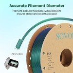 Sovol Silk PLA Tri-Color Filament 1.75mm 1kg