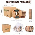 OVV3D Wood PLA 3D Printer Filament Bundle