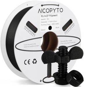 AICOPYTO 1.75mm Carbon Fiber PLA Filament Spool