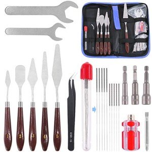 23-Piece 3D Printer Nozzle Cleaning Tool Set