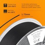 Carbon Fiber Nylon Filament 1.75mm 1kg for 3D Printing