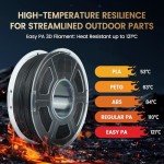 SUNLU Easy PA 3D Printer Filament - Black 1kg