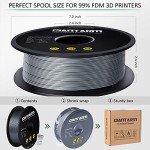 GIANTARM 1kg Silver PETG 3D Printer Filament