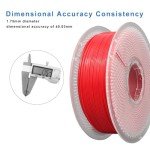 Likesilk 1.75mm ABS 3D Printer Filament - Red