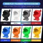SUNLU 3D Printer Filament Mini Pack - 8 Colors