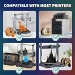 OVERTURE 1.75mm PLA Filament - 1kg White Spool