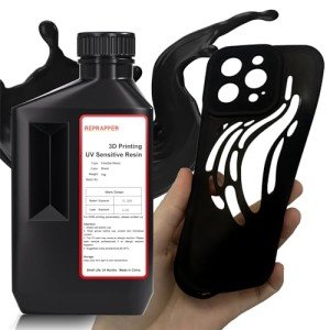 Flexible Tough 3D Printer Resin - Black 1000g