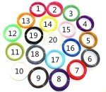 ABS 1.75mm 3D Printer Filament Pack - 20 Colors