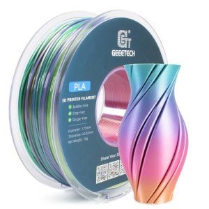 Silk Rainbow PLA Filament 1.75mm, 1kg Spool