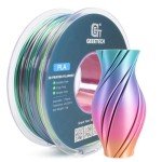Silk Rainbow PLA Filament 1.75mm, 1kg Spool